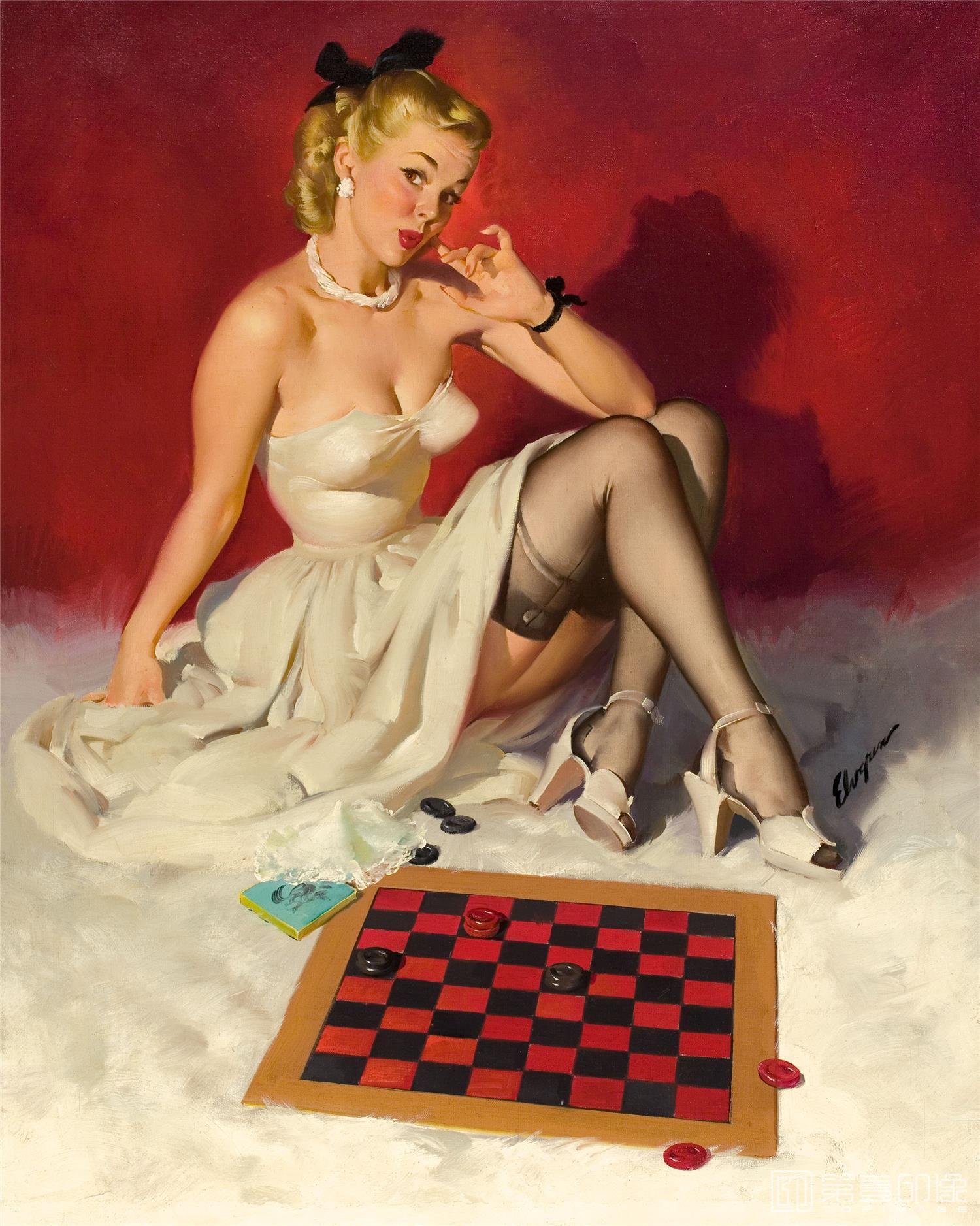 油画-吉尔·艾尔夫格雷恩 Gil Elvgren 作品集-79